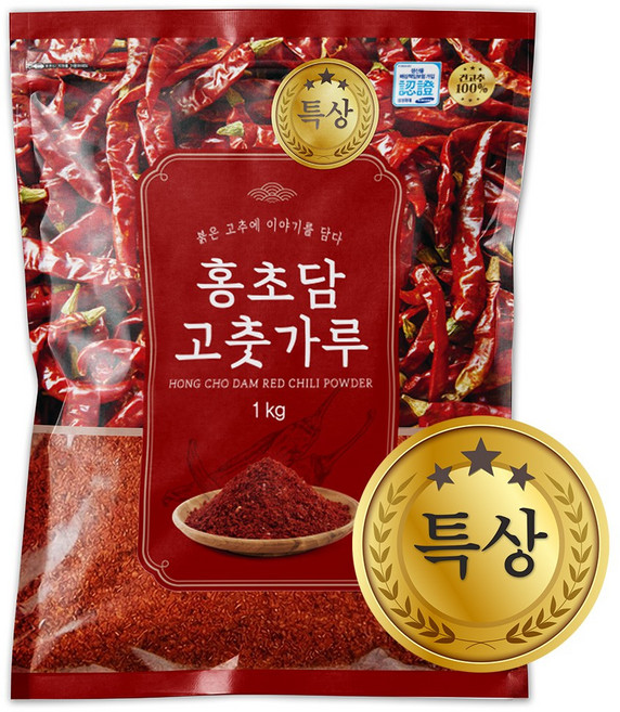 홍초담 최상급 고춧가루 김치용 한식 반찬용, 1개, 1kg