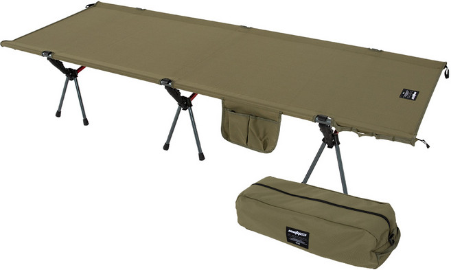 유니티23 캠핑 초경량 듀랄루민 일반형 와이드형 야전침대 매트 고정밴드 포함, 카키