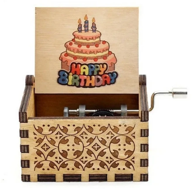 해리스 포터 테마 손으로 크랭크 뮤직 박스 나무 미니 뮤직 박스 바람 업 어린이 생일 선물 영화 창의력 기, 18 19