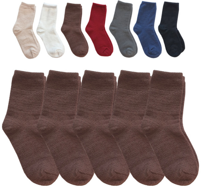 국산 여성 남성 수면양말 5매 겨울양말