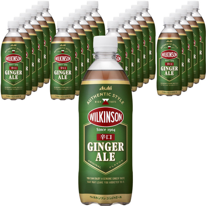 Asahi 윌킨슨 드라이 진저에일 매운 맛 페트, 24개, 500ml