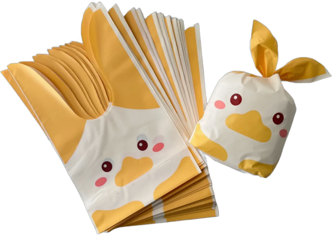 모디안 구디백 단체 포장 보자기형 선물 봉투 13.5 x 22 cm, 오리, 50개