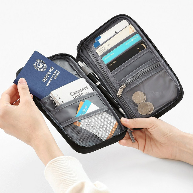 1+1 카이 멀티 가족여권 11포켓 해외여행 여권지갑