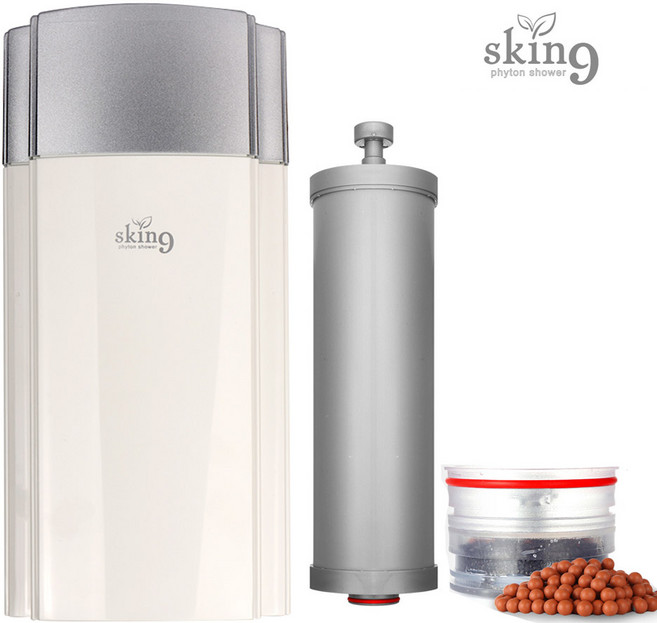 [스킨나인] 국내생산 실속형 프리미엄 무동력 피톤치드 필터 연수기 (본체+필터포함), 스킨나연 연수기(+필터포함)