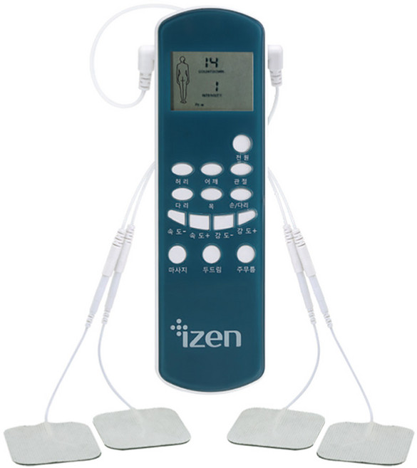 아이젠 국내생산 가정용 저주파 자극기 PMA-700 안마기 마사지기 휴대용, 1개