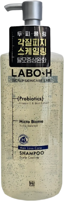 라보에이치 프로바이오틱스 탈모증상완화 샴푸 두피쿨링, 400ml, 1개