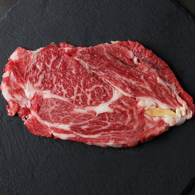 우가우가 암소 한우 등심 꽃등심 1++ 등급 (8이상) 스테이크용 (냉장) 300g 1팩, 1개