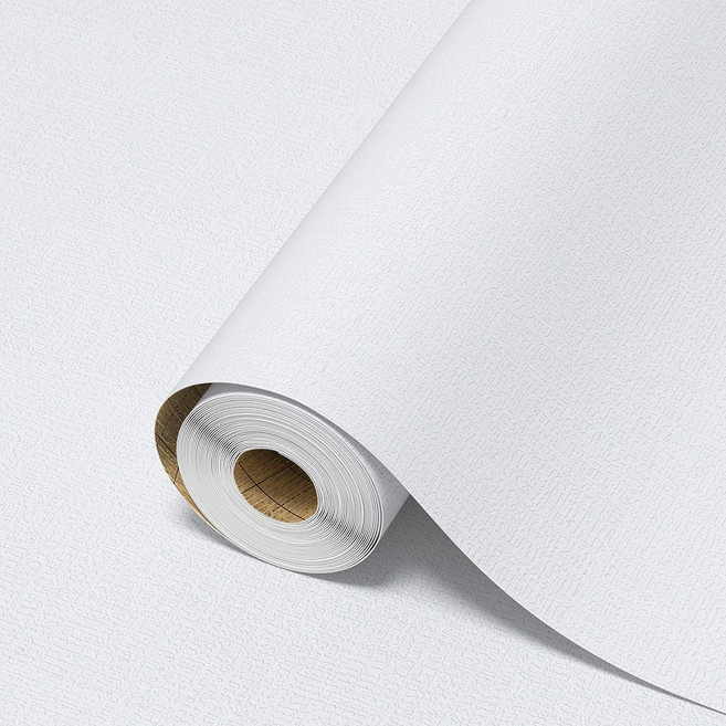 닥터하우스 풀없이 붙이는 친환경 슬림 스티커방식 실크벽지 50cm, 퓨어화이트