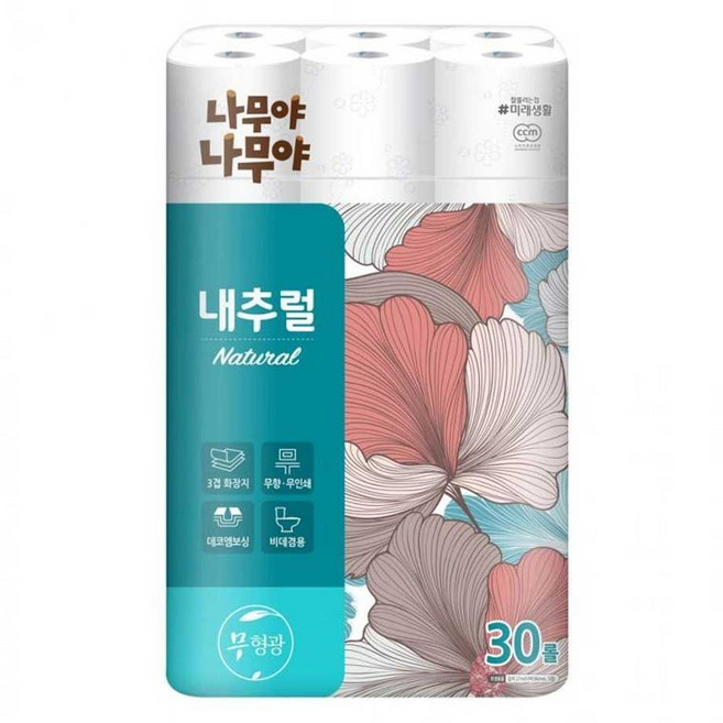 규 잘풀리는집 3겹 화장지 두루마리 30롤 나무야 휴지, 30, 30개