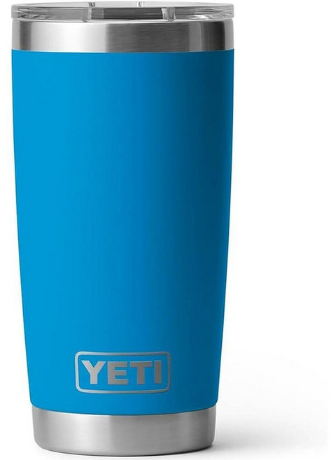 미국출고 평점4.5+ 226689 YETI Rambler 591.5ml(20온스) 텀블러 스테인리스 스틸 MagSlider 뚜껑으로 진공 단열 케이프 토프, 빅 웨이브 블루