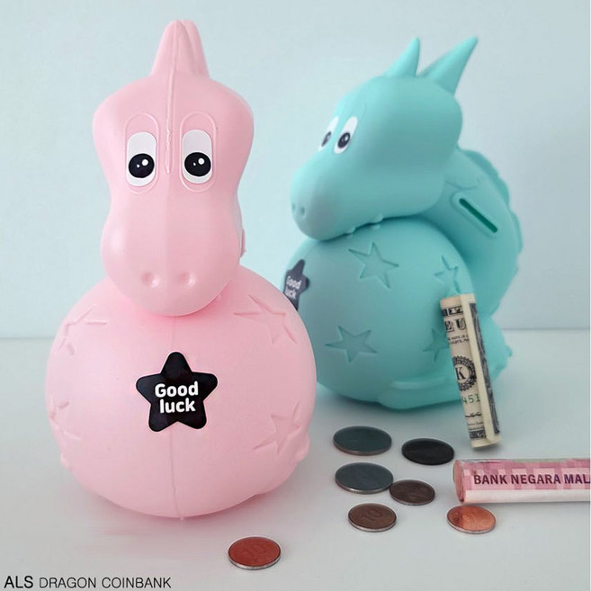 SN 틴 플라워 저금통 (핑크/블루), 1개, 핑크