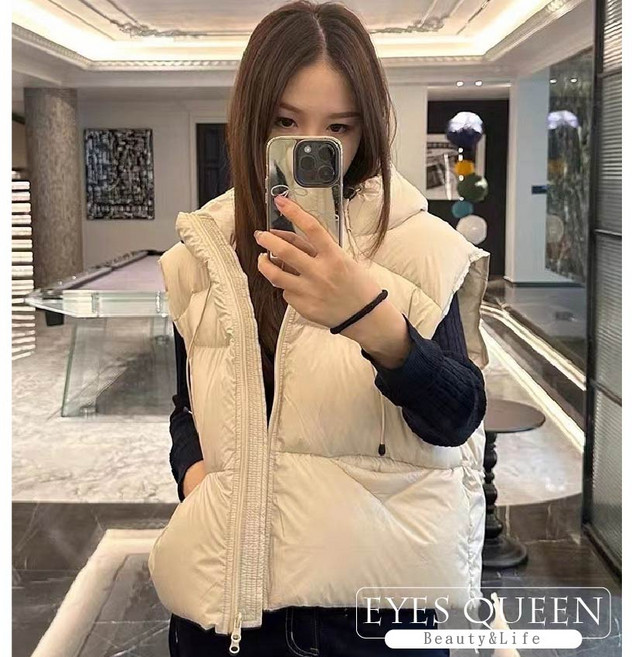 EYES QUEEN 無袖羽絨連帽背心