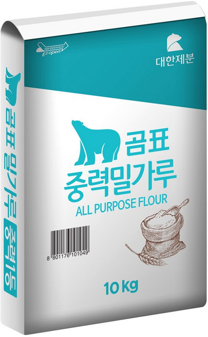 중력밀가루(곰표 10K), 10kg, 1개