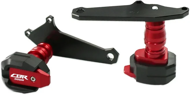 혼다 오토바이 페어링 가드 충돌 방지 패드 보호대 CBR500R CBR500 R CBR 500 R 2013-2021 용 CNC 엔진 커, 03 red 17-21