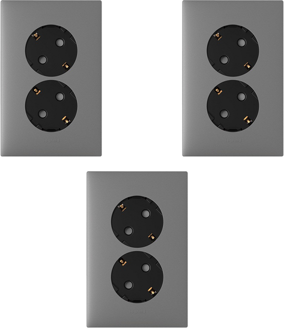 르그랑 아펠라 마그네슘 콘센트 세로 2구, 3개