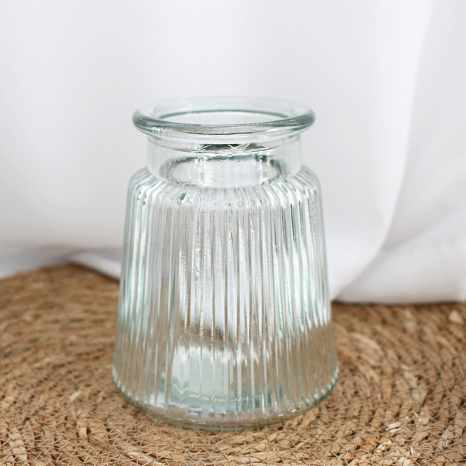 달리베리 샤르벨 주름 스몰 유리화병, A타입(좁은타입)