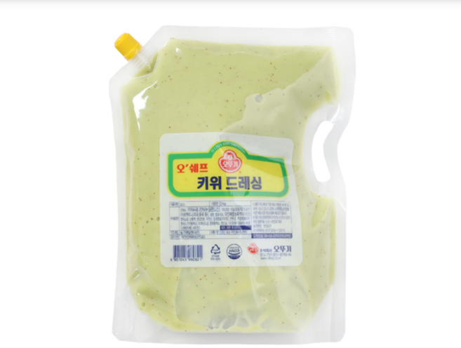 오뚜기 오쉐프 키위드레싱 2kg 샐러드 소스 대용량 업소용, 2개
