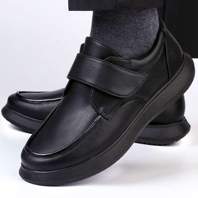 자히르 초경량 캐주얼 정장 하객 구두 맥도날드 알바 근무화 로퍼 벨크로 끈 3Type
