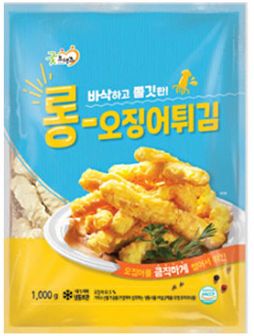 굿프랜즈 롱오징어튀김 1box (1kg x8), 1kg, 8개