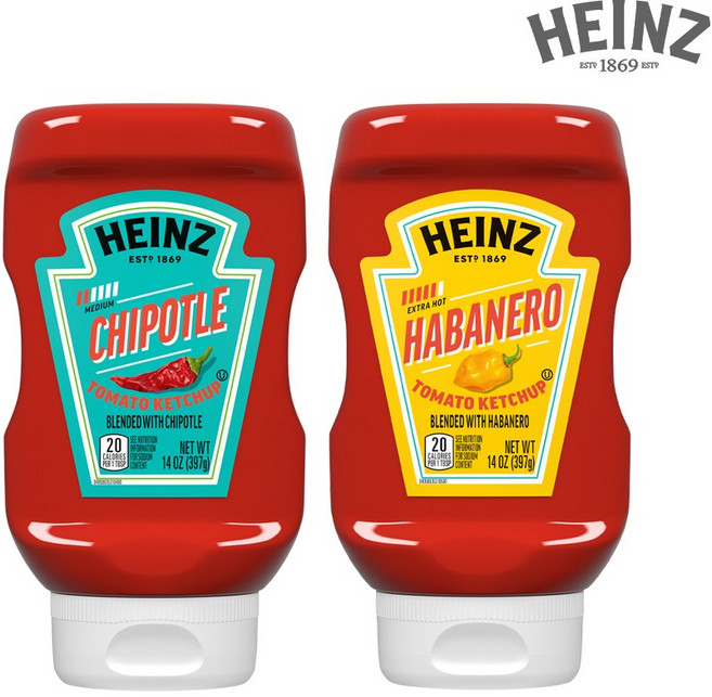 하인즈 치폴레 케찹 397g + 하바네로 케찹 397g, 2개