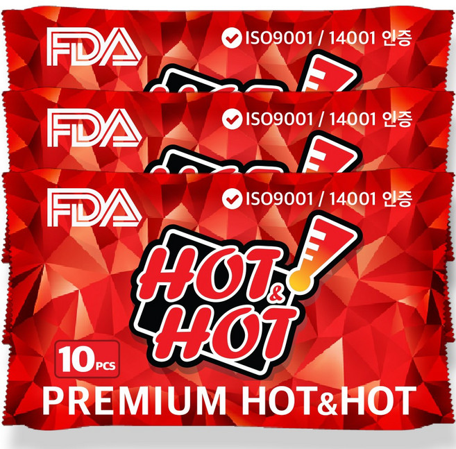 핫앤핫 프리미엄 핫팩 10p, 3개