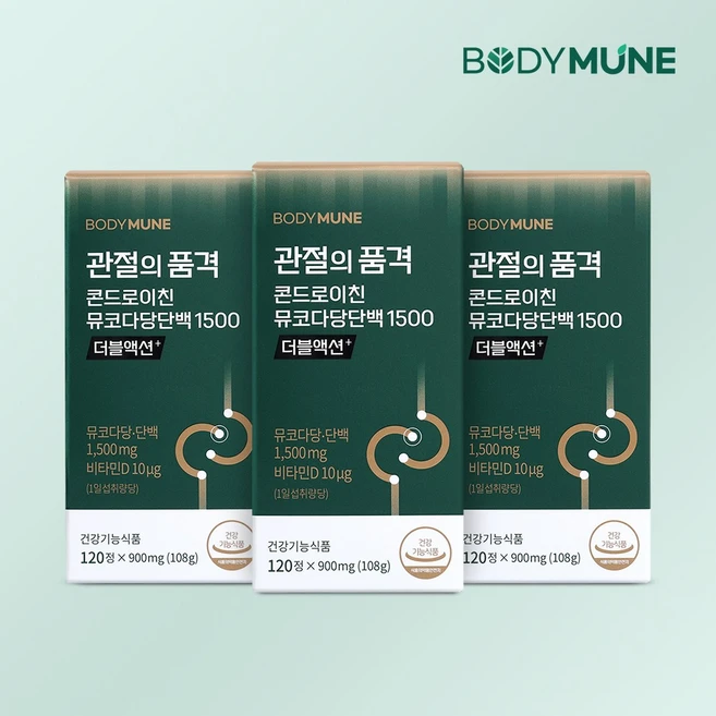 바디뮨 관절의 품격 옵티 MSM 2000 무릎 관절 영양제 엠에스엠 프로테오글리칸, 3개, 120정 - 쿠팡