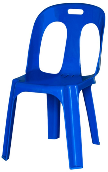 파란색 플라스틱 의자 야외 주점 편의점 매점 슈퍼 마트, 파랑, 1개