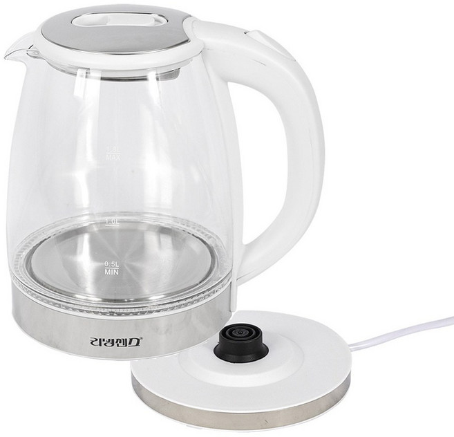 리빙센스유리무선전기주전자1.8L LSK-8018G 유리포트