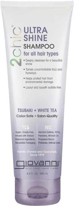 지오바니 투칙 울트라 샤인 샴푸 츠바키 + 화이트 티, 1개, 250ml - 쿠팡