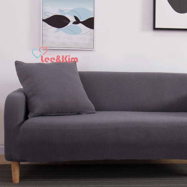 리앤킴 만능 소파 커버 탄력 멀티 ST24, 그레이, 1개
