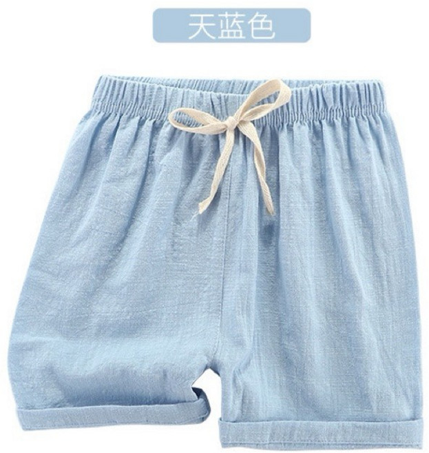 BabyBear 兒童棉麻短褲