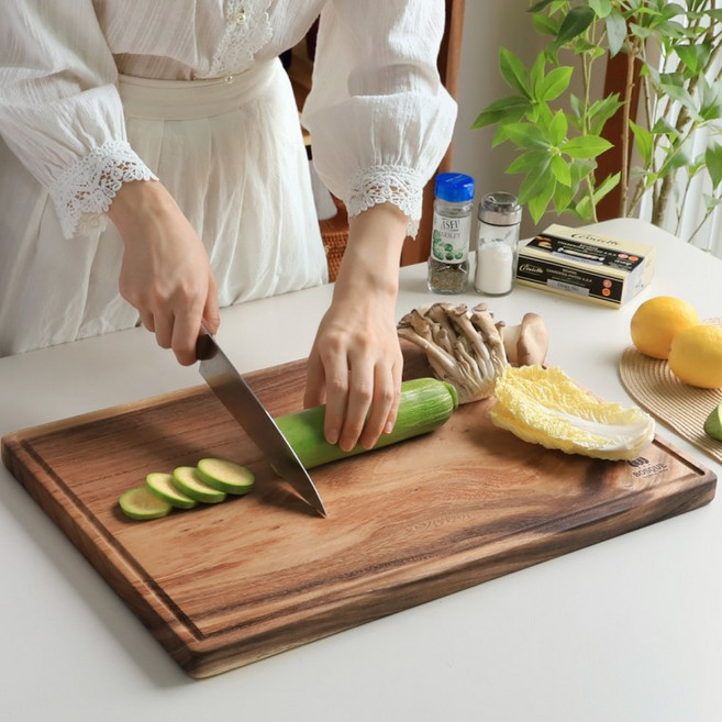 사각 통원목 도마 대형 나무도마 조리용 캠핑용 50x35cm 특대, 빅스퀘어 도마 특대, 1개, 상세페이지 참조