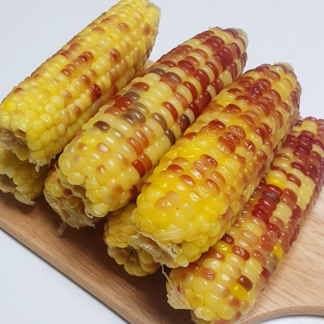 [타임세일] 쫀득한 손질세척 냉동 홍찰옥수수, 1박스, 2kg ( 15개)