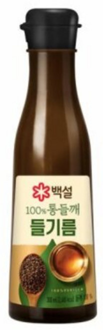 백설 100% 통들깨 들기름 320ml (N4), CJ제일제당 백설 100% 통들깨 들기름 320ml, 1개