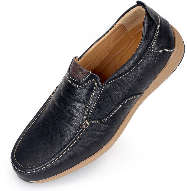 에스유니 천연소가죽 스티치 남성캐주얼화 슬립온 로퍼 남성신발 남성화