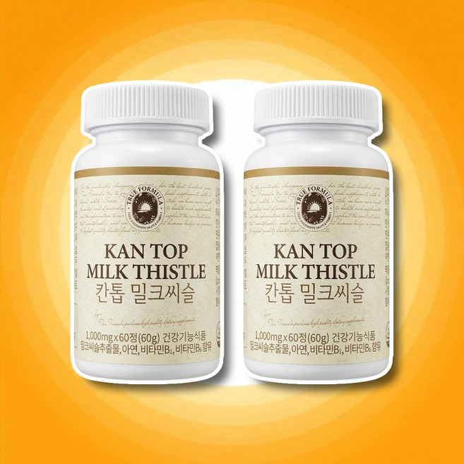 트루포뮬러 칸톱 밀크씨슬 1000mg x 60정 x 2박스 2개월분