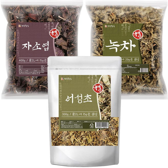 건강중심 국산 어성초 자소엽 녹차 잎 어자녹 차, 1개, 1.1kg