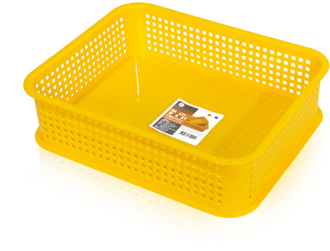 다용도 바스켓 노랑 바구니 3호(340R*270*90mm) 20개SET, 20개