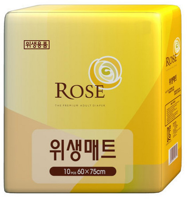 로즈 위생매트 형 200매, 1개, 200매입