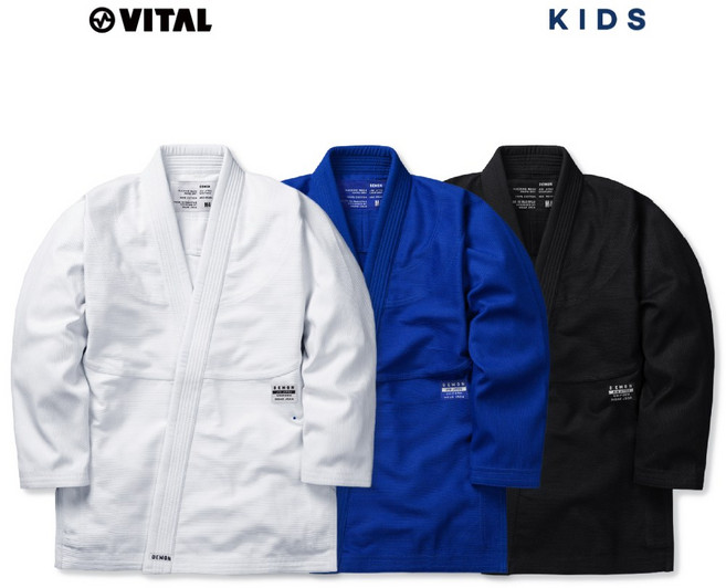 데몬 레벨-0 키즈 주짓수 도복 바이탈 VITAL 어린이 아동용 상하의 세트 BJJ