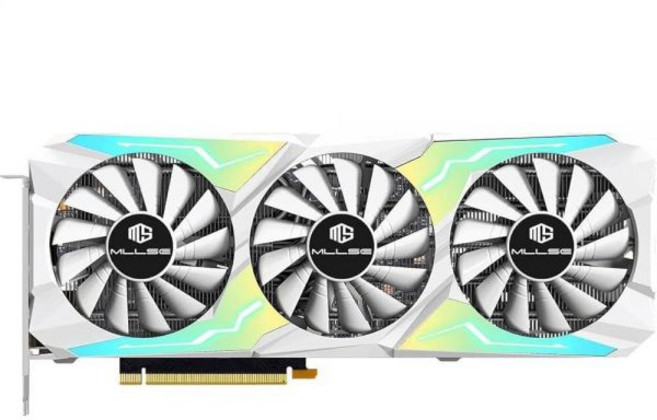 Mllse RTX 3080 10GB 그래픽 카드 GDDR6X 320비트 PCIe 4.0x16 디스플레이포트 HDMI 트리플 팬 냉각 시스템 데스탑 PC용 비디오 게이, Mllse RTX 3080 10GB 그래픽 카드, 10