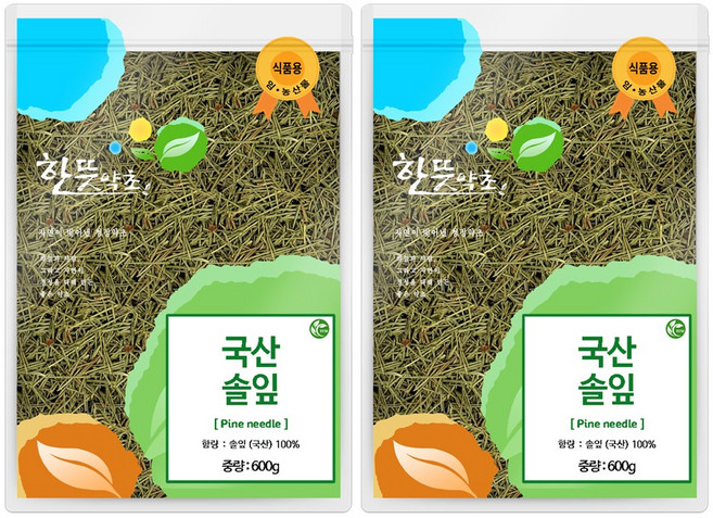 신영몰 국산 솔잎 소나무잎 국내산 건조 송엽, 2개, 600g