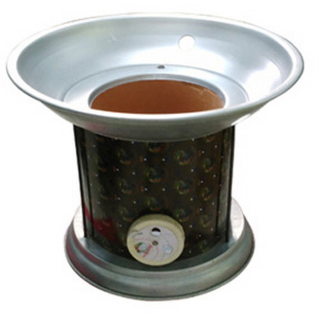 뉴테크 연탄화덕 1구 1탄 장작난로 캠핑난로 야외용 연탄난로 캠핑용품, 단품