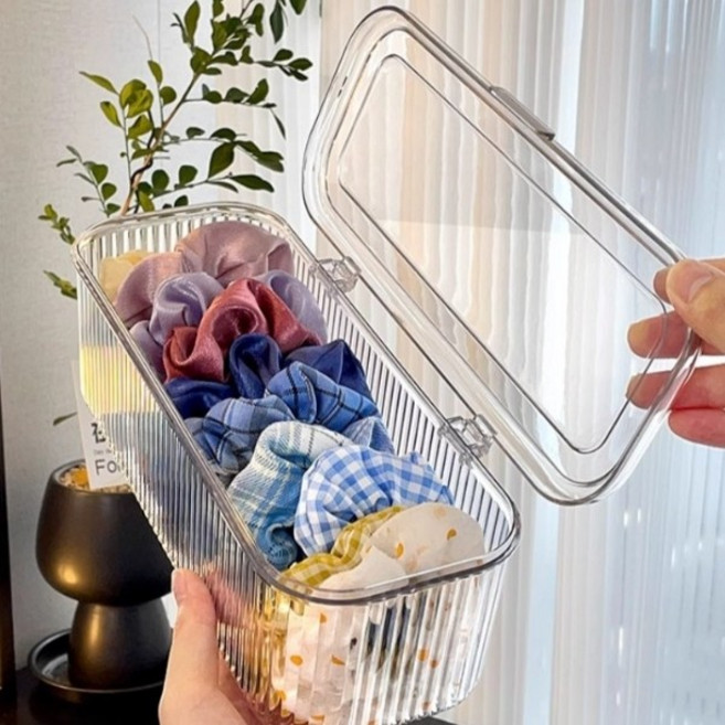 투명 액세서리 보관함 헤어악세사리 헤어끈 수납함 정리함