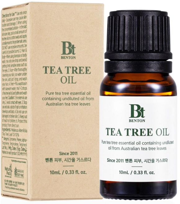 벤튼 호주 티트리 오일 100% 원액, 1개, 10ml