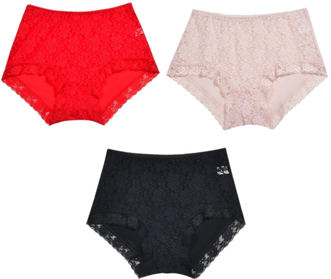 이너라인 국내산 레이스 인견 맥시 팬티 3종 세트