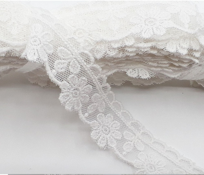 면사 다알리아 15야드 육각망레이스 면레이스 레이스, 화이트15야드, 1개