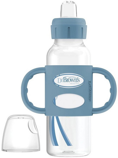 닥터브라운 내로우넥 손잡이 스파우트 시피 젖병 250ml 그린, 1팩, 라이트 블루