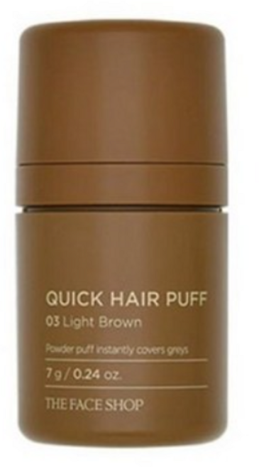 더페이스샵 퀵 헤어 퍼프섀도 7g, 03호 LIGHT BROWN 라이트 브라운, 1개