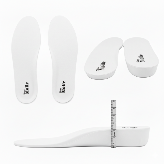 컨버스 키높이 깔창 나이키호환 컨버스신발 운동화 인솔 1cm 2cm 3cm, 1세트, 화이트 여성 2cm